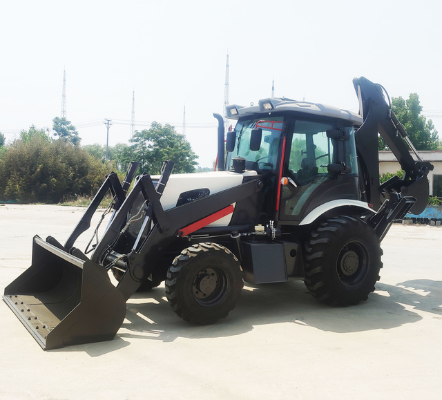 Cummins 75kw High-Power 155L Hydraulic Backhoe Loader